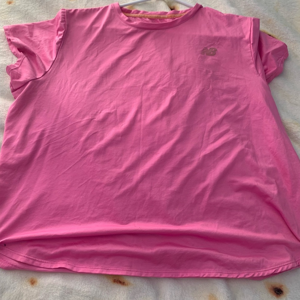 New Balance Kids Pink Short Sleeve Tee